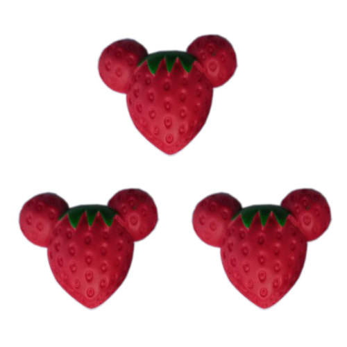 Cartoon Resin Fruit Red Strawberry Charms Casa Fai da te Accessori per capelli Fiocco per capelli Ornamento per cassa del telefono Abbellimento fatto a mano