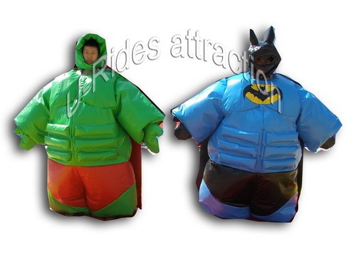 Green Man Inflatable Sumo Suit with Ground Mat