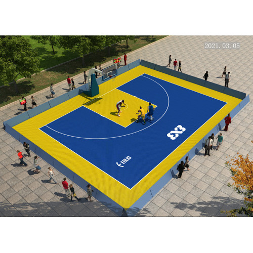 Interlock Flooring Tiles Basketball Sports Court