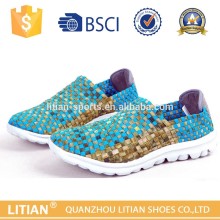 2015 TOP sale handmade woven elastic half shoes or women half shoes
