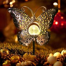 Solar Farterfly Metal Lights Decoration