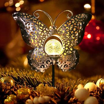 Solar Butterfly Metal Lights Decoration