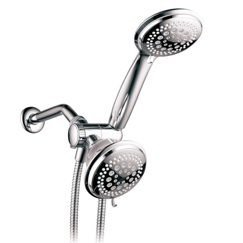 Handheld Fixed 3 in 1 ABS Material Chrome Finish Surface Shower head