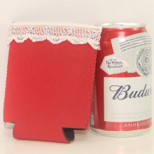 Wedding OEM Design Lace Neoprene Can Cooler Holders