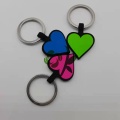 Forma de corazón Silent Silicone PET ID Etiqueta