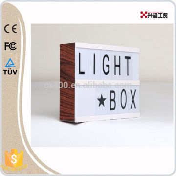 lovely led letter light box battery powered cinematic light box