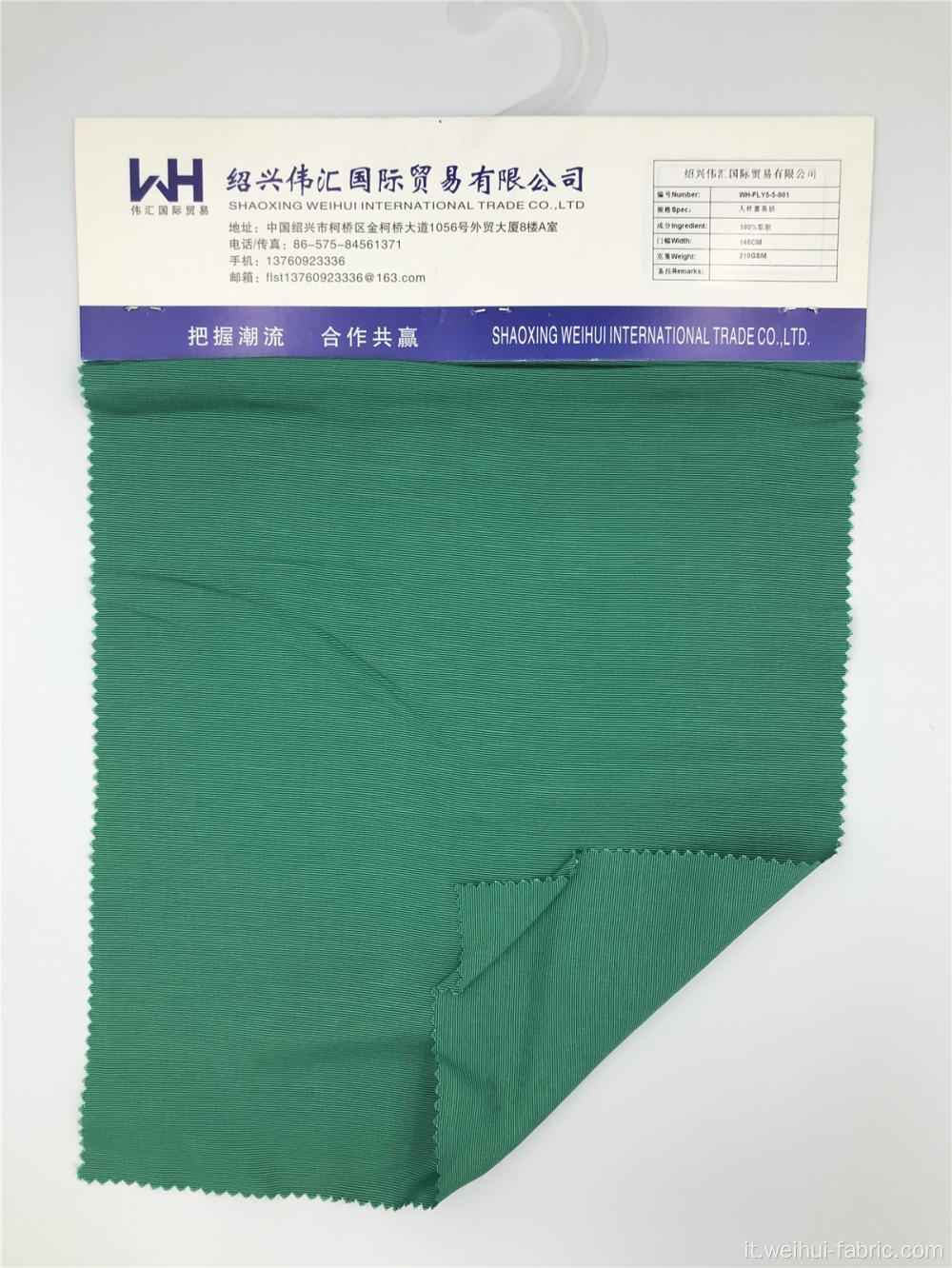 Tessuto verde tessuto all&#39;ingrosso 100% viscosa a tinta unita