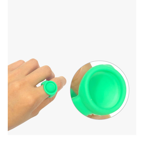 Bague sensorielle de bulles de poussoir en silicone