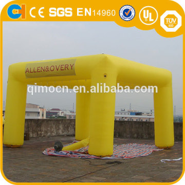 Waterproof inflatable arch tent , yellow inflatable tent , outdoor advertising inflatable tent