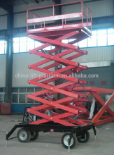 Electric fork lift building material lift/delivery table