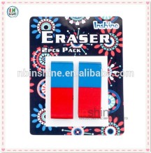 2015 new design 2pk eraser sets , pencil eraser , rubber eraser