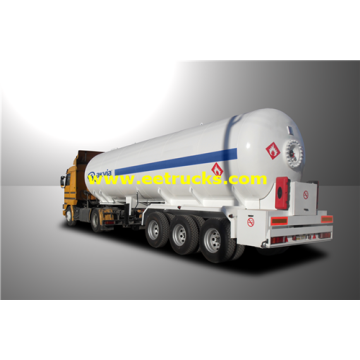 56m3 25 Ton GPL Semi-Remorques de Livraison