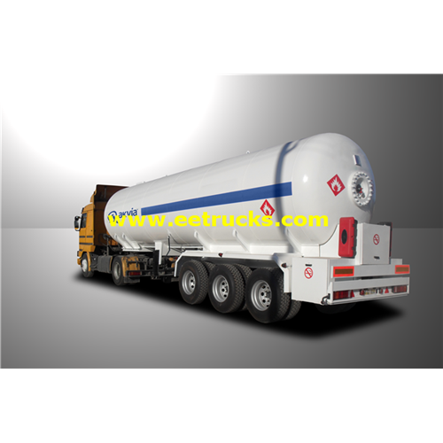 56m3 25 Ton GPL Semi-Remorques de Livraison