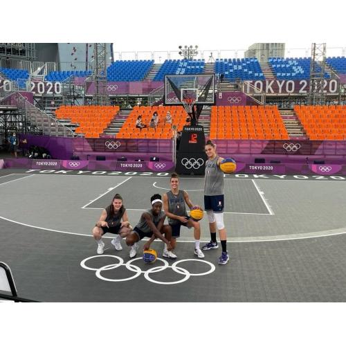 FIBA 3x3 Modulare Sportfliesen für Basketballplatz