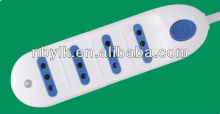 Italian socket with switch and shutter/4-ways socket-outlet with switch and shutter