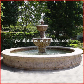 Travertine stone garden ornaments garden decor water fountain