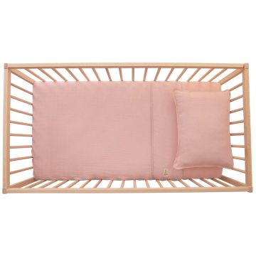 Natural Color Cotton Fitted Crib Sheets for Boys and Girls: Soft Muslin Sheets Suitable for Mini Crib Mattresses