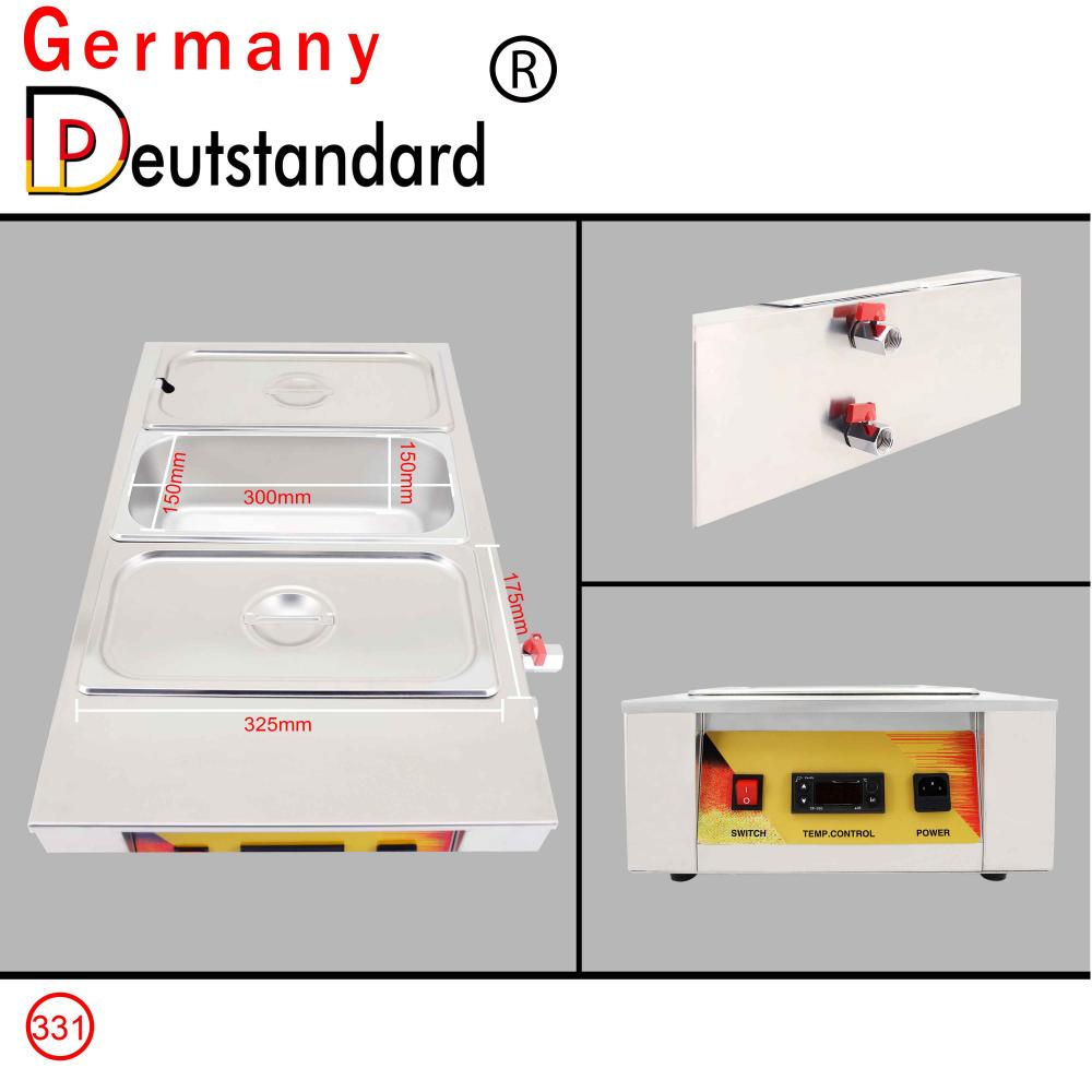 Máquina de templado de chocolate con control digital de la olla de chocolate 3 tanques