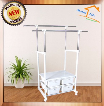 Metal clothes display rack / shelf