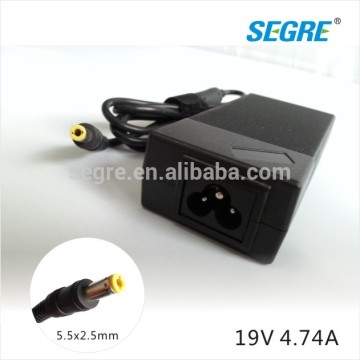 wholesale 90w 5.5*2.5mm laptop adapter for ibm 19V4.74A