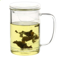 Tách thủy tinh trà trong suốt có thể tái sử dụng với bộ lọc