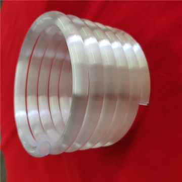 High Temperature Resistant Milky White Quartz Glass Spiral Tube