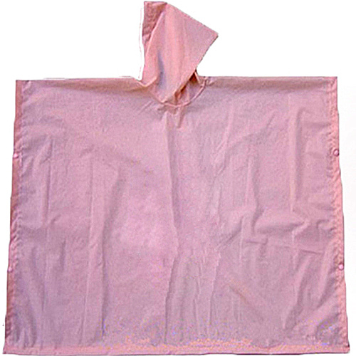 Poncho de lluvia rosa para niños con niñas