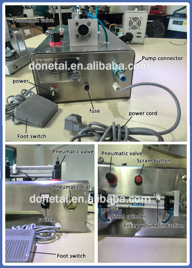 semi-automatic liquid pillow filling machine