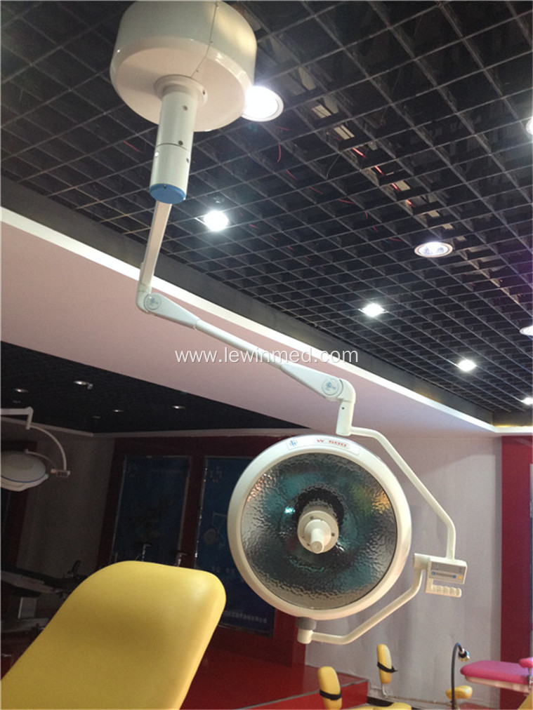 Single dome halogen operating lamp for vet operation