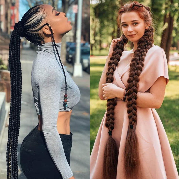 Wholesale Jumbo Braiding Hair Extensions 82inch 165g Long Braids Hair Yaki Texture Synthetic Fiber Braiding Hair Manufacturer