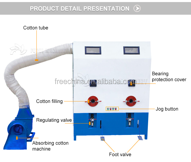 factory price goose down duck down filling machine for pillow/sofa pillow filler/cotton filling machine