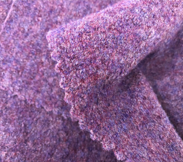 Boiled wool viscose teddy wool fabric for coats