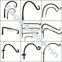 Blacksmith made Wrought Iron Basket Hanging Bracket