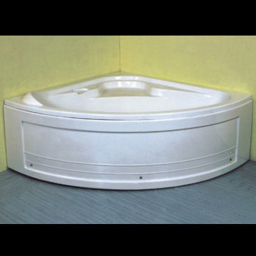 Sanitary Ware Bathtub with Molded-in Seat and Headrest