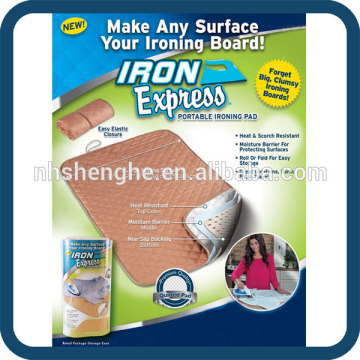 Iron Express Portable Ironing Pad Protection Rubber Cotton Pad