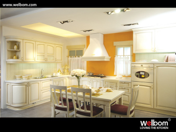 Welcom Solid Wood Veneer Kitchen Cabinet