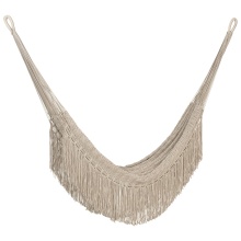BODI Handmade Mayan Cotton Macrame Wave Path Hammock with Tassels