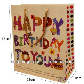 Attractive paper bag birthday gifts packaging