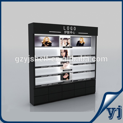 Cosmetics Glass Showcase/wooden display case,factory supply makeup watch counters and showcases,Retail Window Display