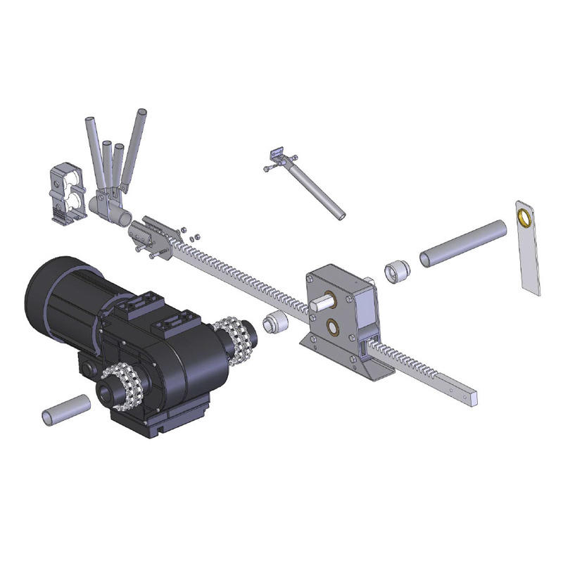 A-style pinion and rack greenhouse shading system