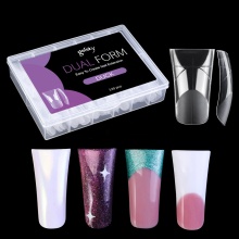 Gelsky 120 Pcs Duck Nail Forms Full Cover Dual Nail Form System