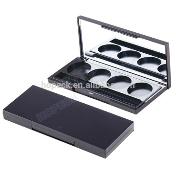 4 colors rectangle shape ABS palettes of shadows with mirror