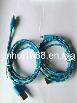 Febric Knitted USB Cable for iPhone 5