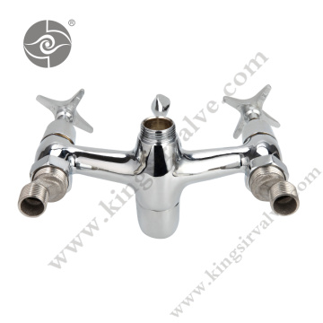 Double handle brass faucets