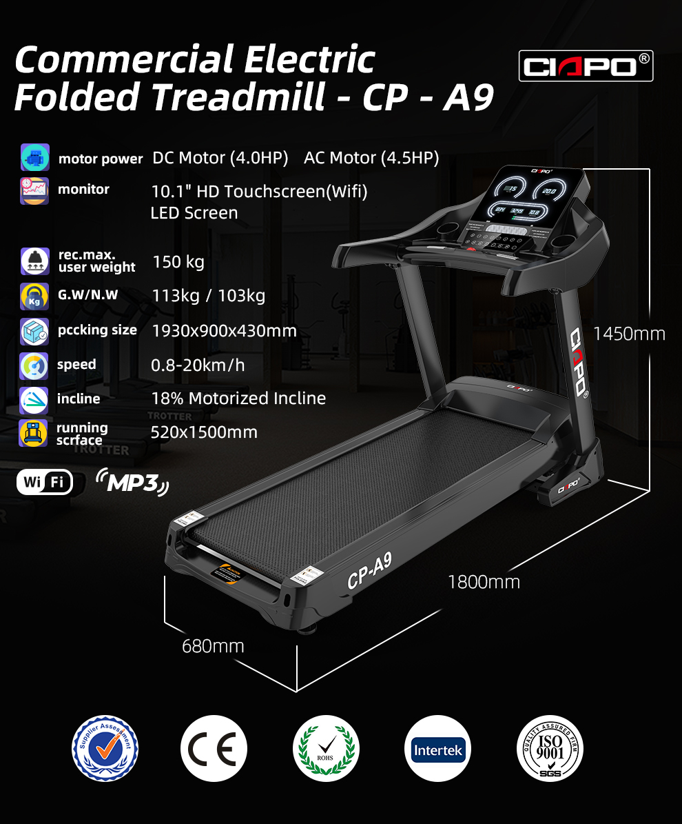 Running machine treadmill indoor exercise equipment hot sale for 2021 new design manufacturer china