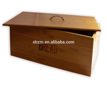 Hot selling Totally natural bamboo bread box with lid Wholesale