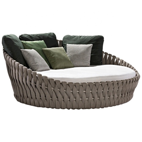 Outdoor Patio Furniture Aluminium Rope Outdoor Daybed