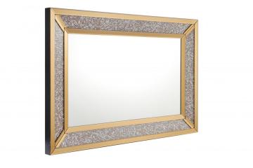 Rectangular crystal diamond hanging mirror MDF mirror