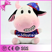 factory direct sale high quality big stuffed plush cow toy