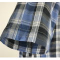 Camisa xadrez masculina camisa de algodão personalizada